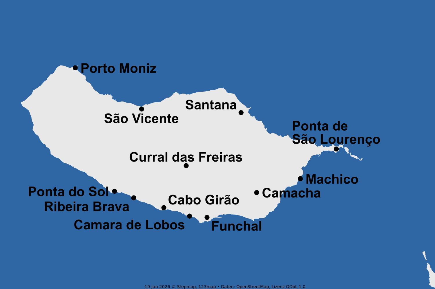 Karte Madeira 2027