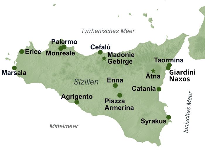 Karte Sizilien 2026